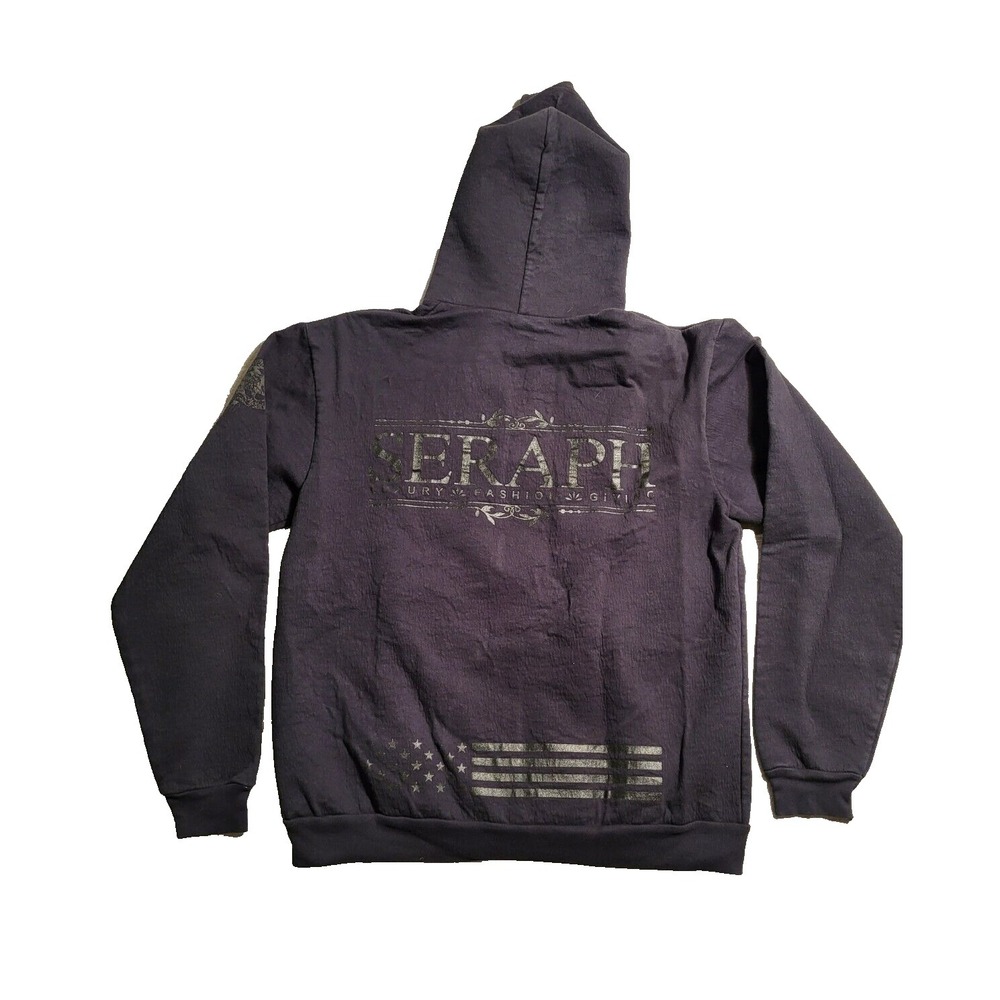 Seraph Men's Pima Seersucker Hoodie Waterproof‎ Anti-Bacterial 2XL USA rare
